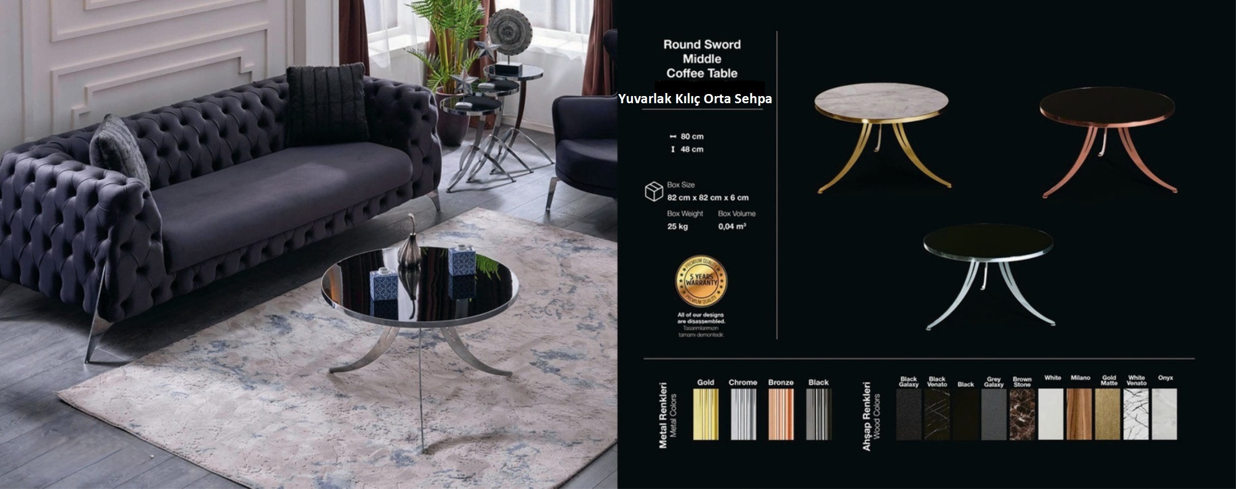 Yuvarlak Kılıç Orta Sehba Modelleri