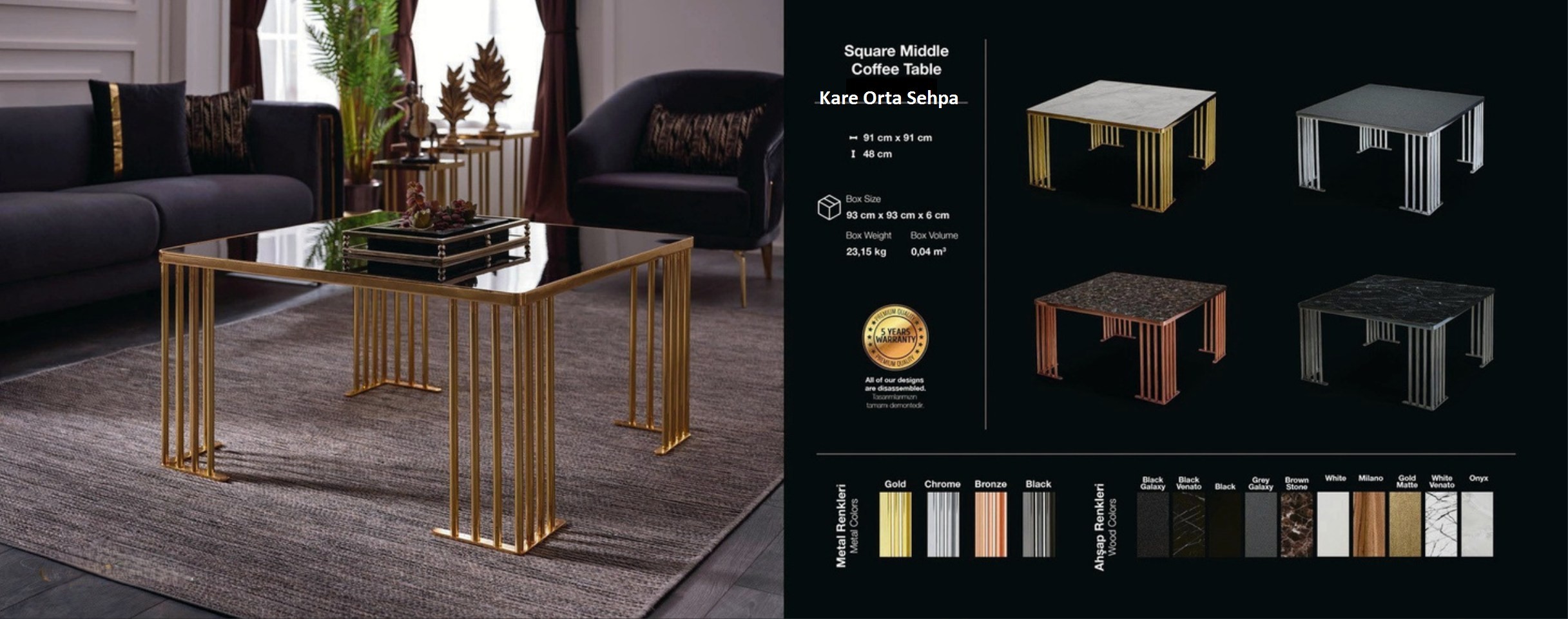 Kare Tekli Orta Sehba Modelleri