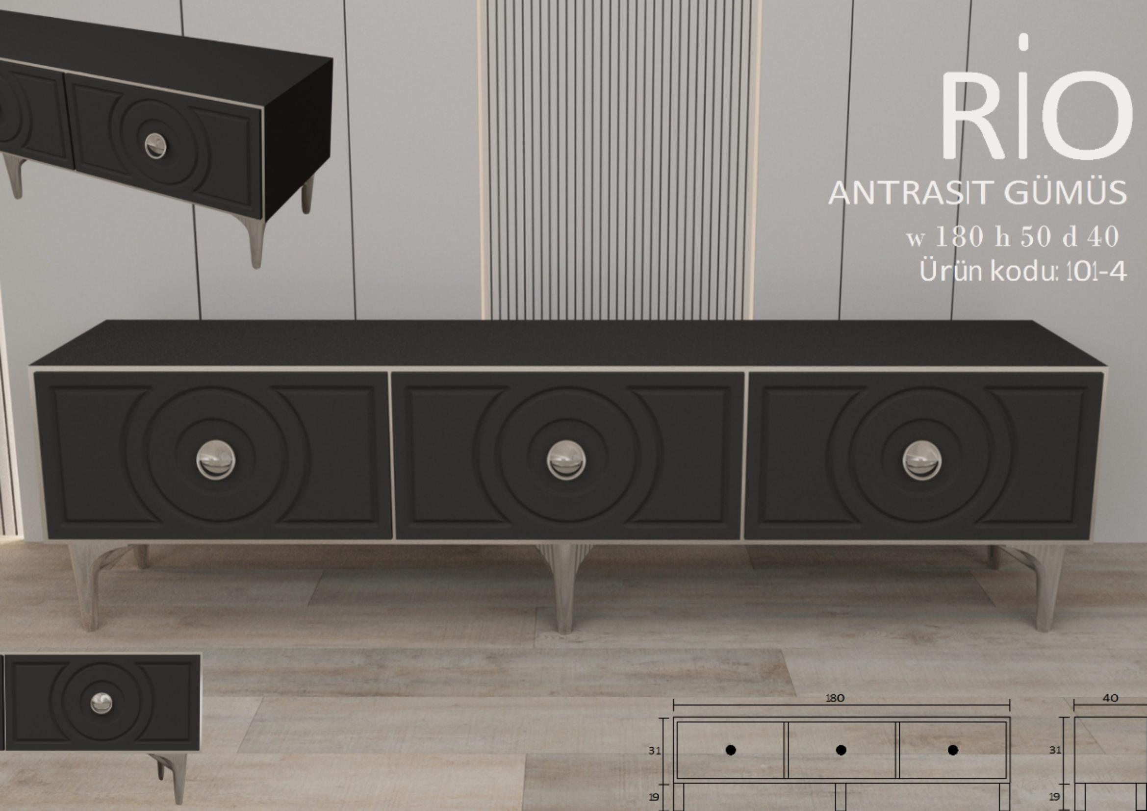 Rio Aytaşı Antrasid Gümüş Ünite Modeli