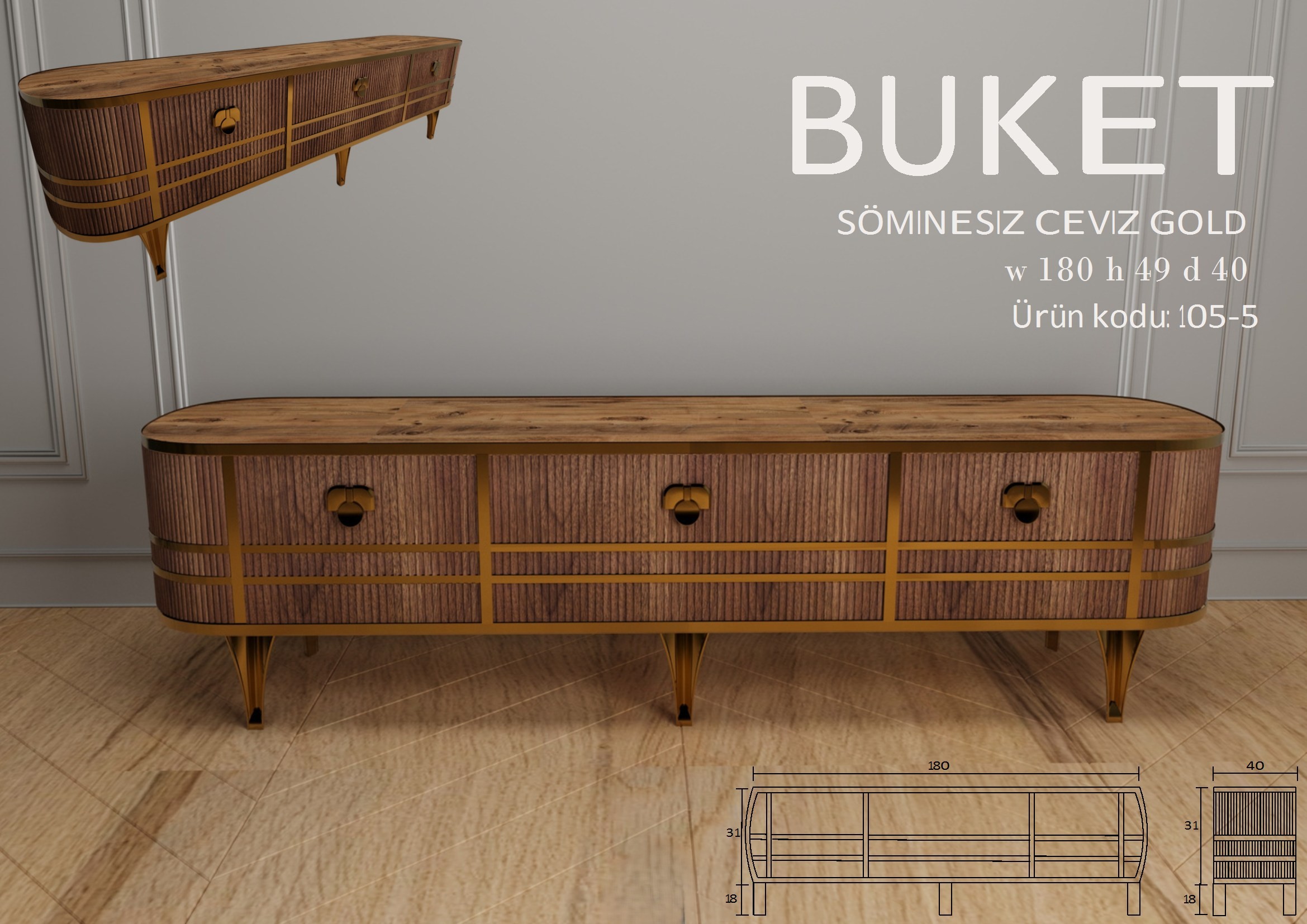 Buket Aytaşı Ceviz Gold Ünite Modeli