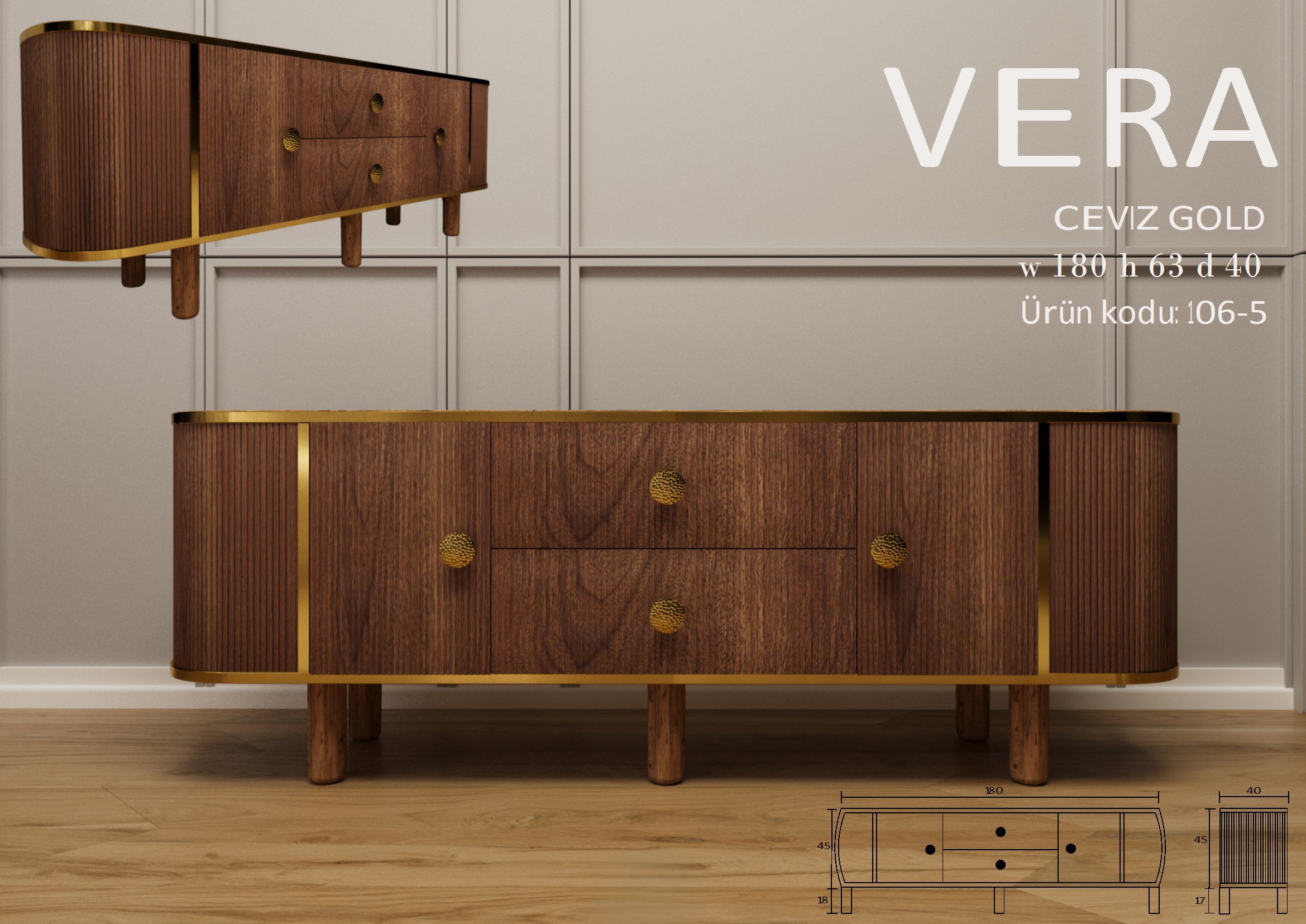 Vera Ceviz Gold Ünite Modeli