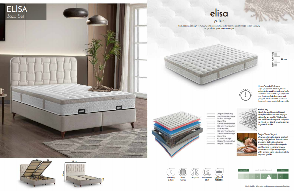Elisa Yatak ve Baza