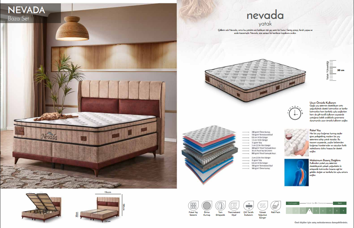 Nevada Yatak ve Baza