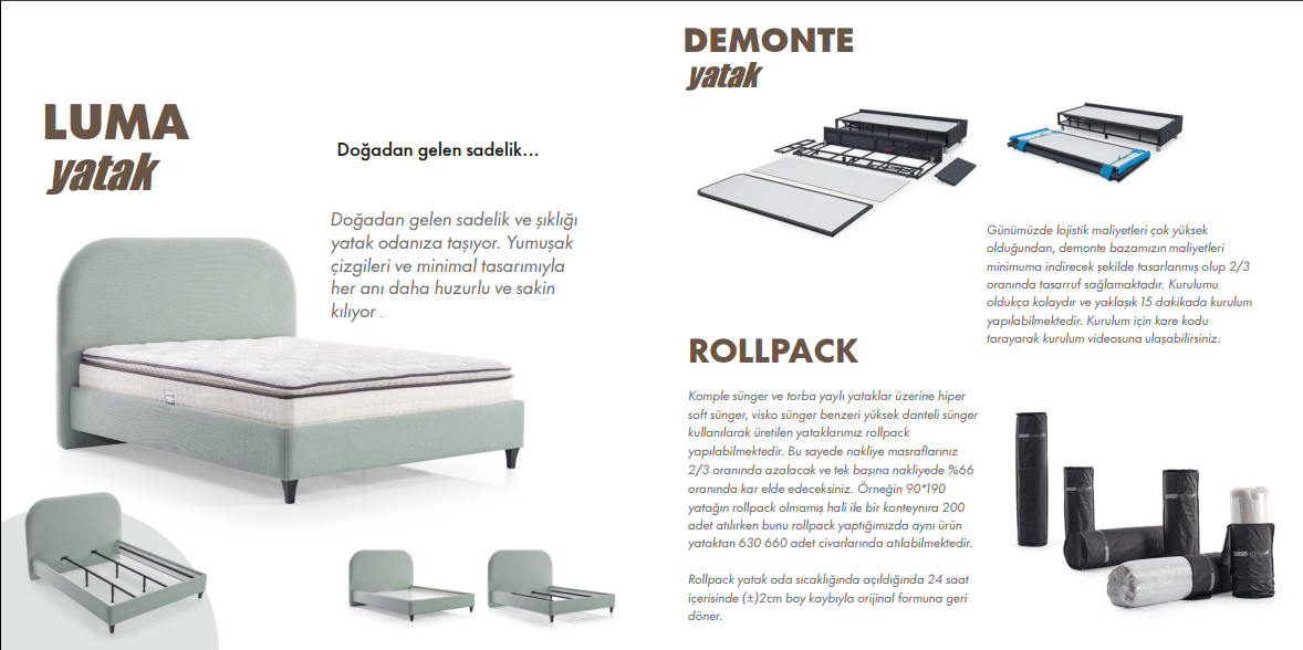 Luma ve Demonte-P Yatak Baza
