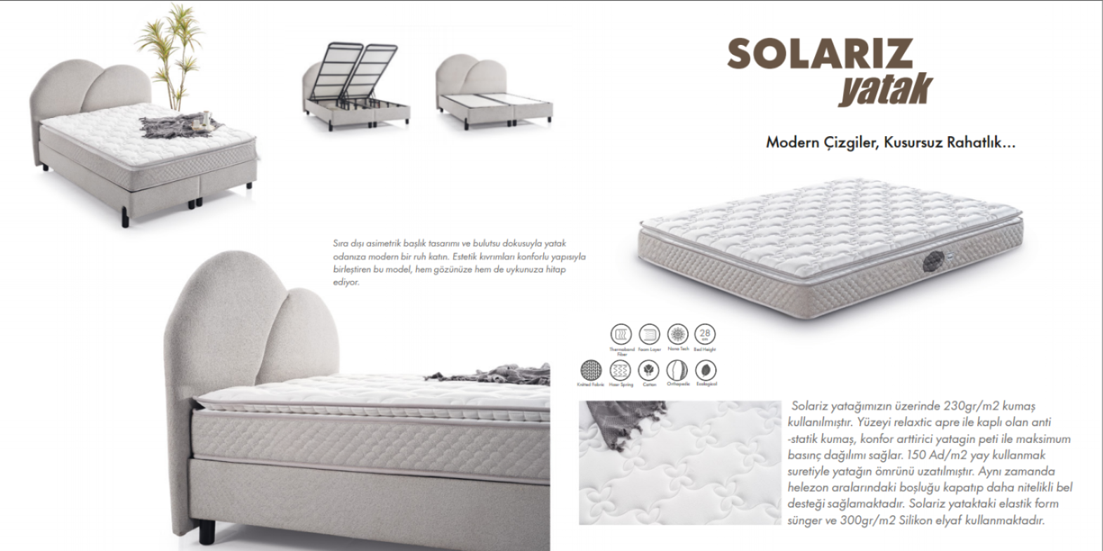 Solariz-P Yatak ve Baza